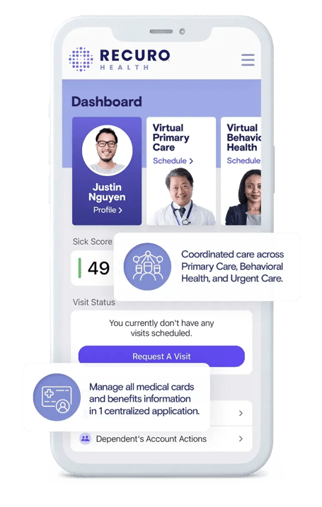 recuro health mobile app